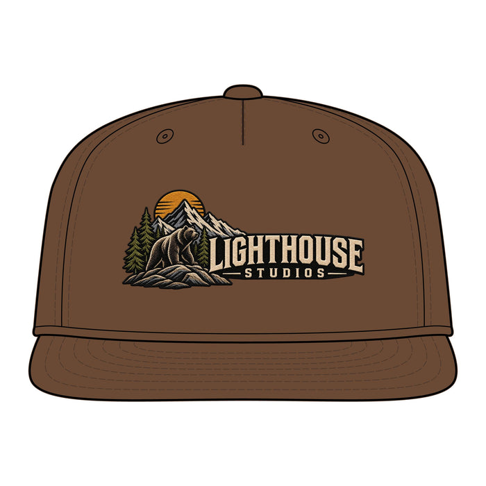 Lighthouse Studios Mountain Logo Cap — Vintage Outdoor Snapback