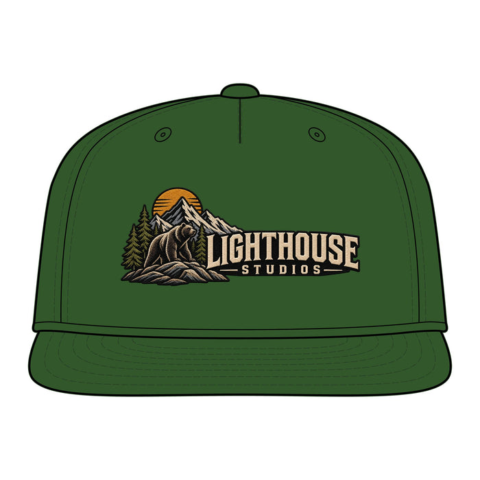Lighthouse Studios Mountain Logo Cap — Vintage Outdoor Snapback