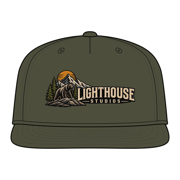 Lighthouse Studios Mountain Logo Cap — Vintage Outdoor Snapback
